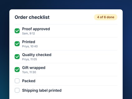 Introducing Ticklist: Order Checklist for Shopify